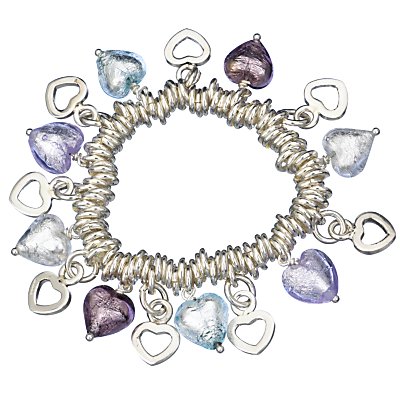 Martick Jewellery Murano Hearts Multiple Charm Bracelet