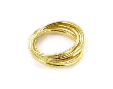 Carolina Bucci 18ct gold rolling bands