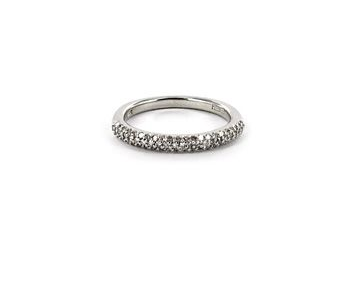 Hudson Collection Pave diamond ring in 14K white gold by Astley Clarke