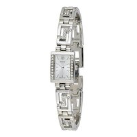 Accurist ladies' palladium-plated crystal watch