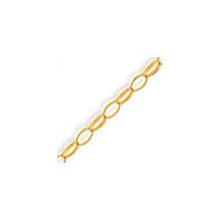 Ladies Oval Lightweight Belcher Chain Bracelet