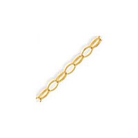 Ladies Oval Lightweight Belcher Chain Bracelet