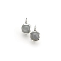 Petite Grey Moonstone Earrings