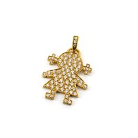 Astley Clarke Little Girl Pendant in 18ct gold and diamonds