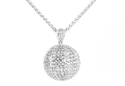 Takara Diamond Moon pendant in 18ct white gold