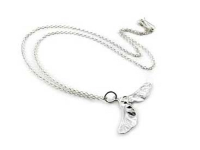 Philippa Holland Silver sycamore necklace