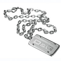 D&G Proud embossed tag pendant - large