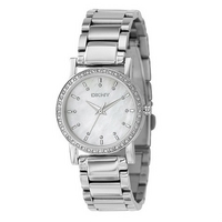 DKNY ladies' mother of pearl dial bracelet watch