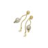 Astley Clarke 18ct gold earrings with blue enamel wisdom charm