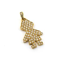 Astley Clarke Little Boy Pendant in 18ct gold and diamonds