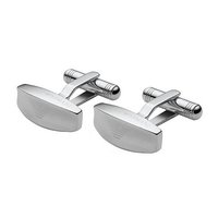 Emporio Armani men's sterling silver lozenge cufflinks